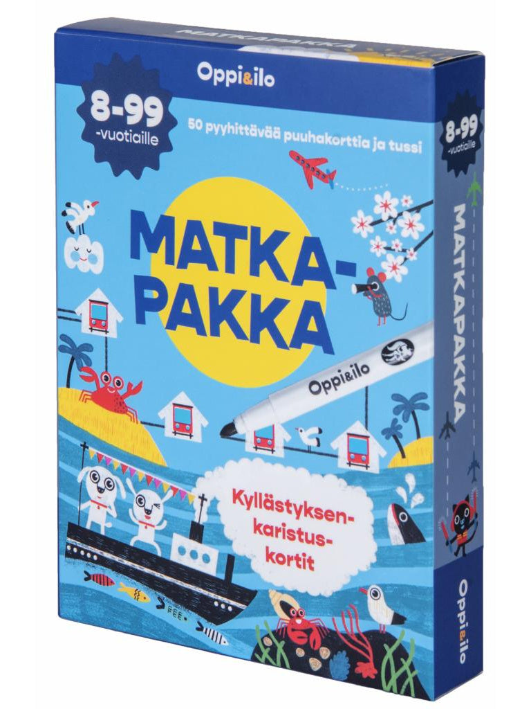 Valokuva tuotteesta MATKAPAKKA -puuhakortit 8-99 v, kuuluu tuoteryhmään Pelikortit.