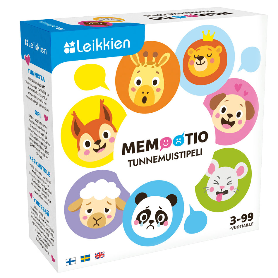 Valokuva tuotteesta Tunnemuistipeli Leikkien Memootio, kuuluu tuoteryhmään Lautapelit.