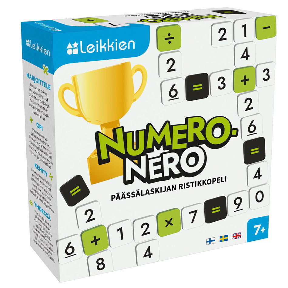 Valokuva tuotteesta Matikkapeli Numeronero Leikkien, kuuluu tuoteryhmään Lautapelit.