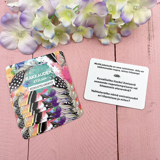 Rakkauden etsijän keskustelukortit Hidasta Elämää