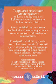 Tunnollisen suorittajan kapinointikortit Hidasta Elämää