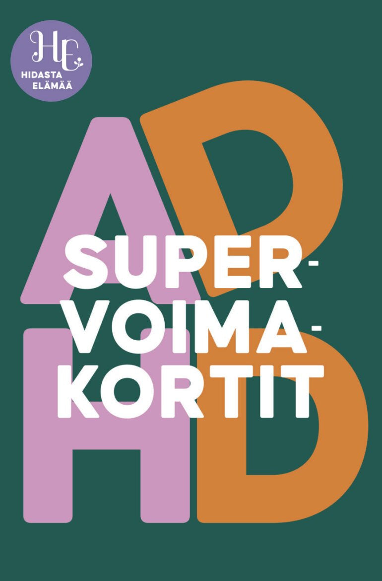 Valokuva tuotteesta ADHD-supervoimakortit Hidasta Elämää, kuuluu tuoteryhmään Sesonkituotteet.