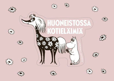 Ovitarra A6 Muumi Huoneistossa kotieläimiä roosa