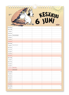 Perhekalenteri Muumi 2026