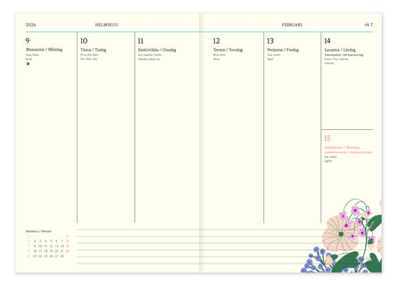 Viikkopäivyri Midi Polka Paper 2026