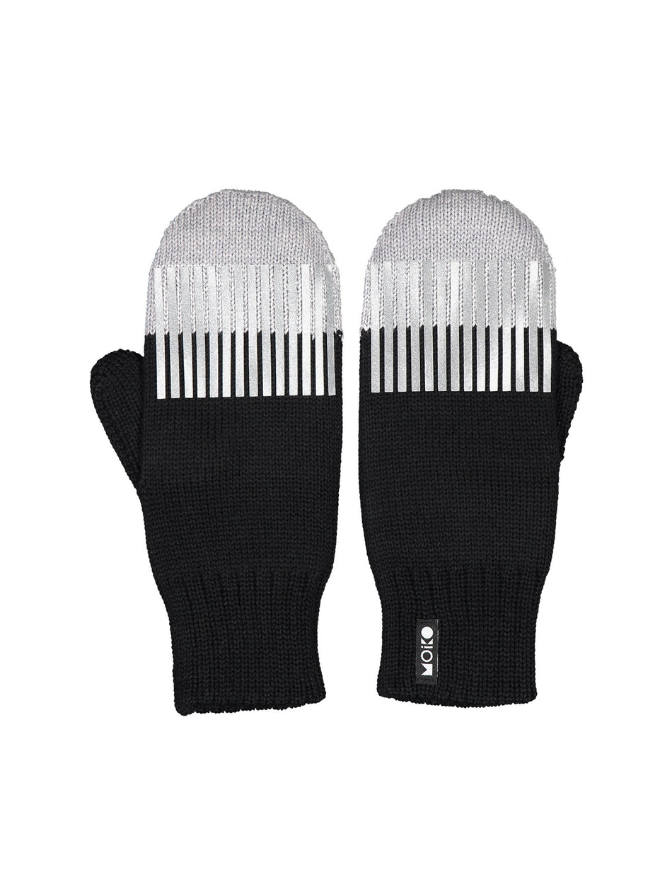 Valokuva tuotteesta Lapaset MOIKO Polku musta-harmaa L, merinovillaa, kuuluu tuoteryhmään Asut asusteet.