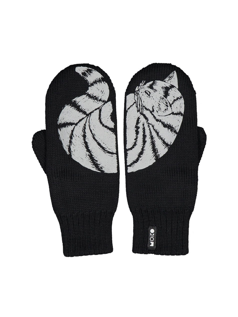 Valokuva tuotteesta Lapaset MOIKO Katti musta M, merinovillaa, kuuluu tuoteryhmään Asut asusteet.