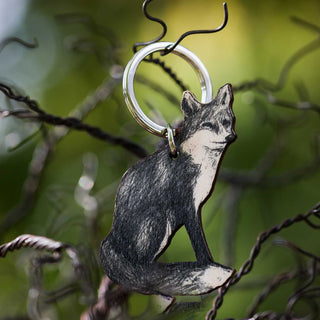 Magneetti Miiko Kettu koivuvaneria n. 4,5x7cm