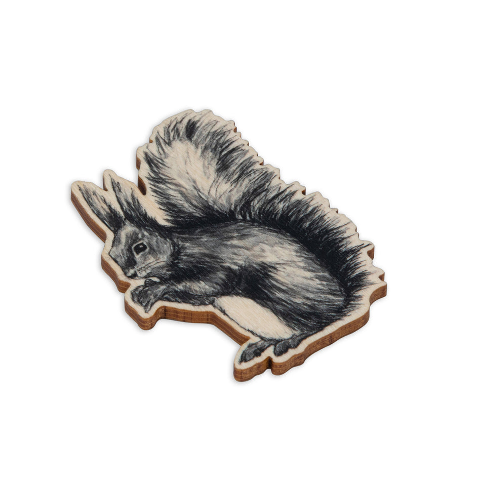 Valokuva tuotteesta Magneetti Miiko Orava koivuvaneria, kuuluu tuoteryhmään Lahjatavarat.