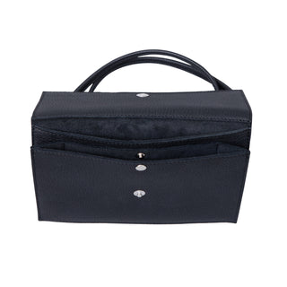 Tuike laukku Miiko hirvennahkaa, musta 20x13,5cm