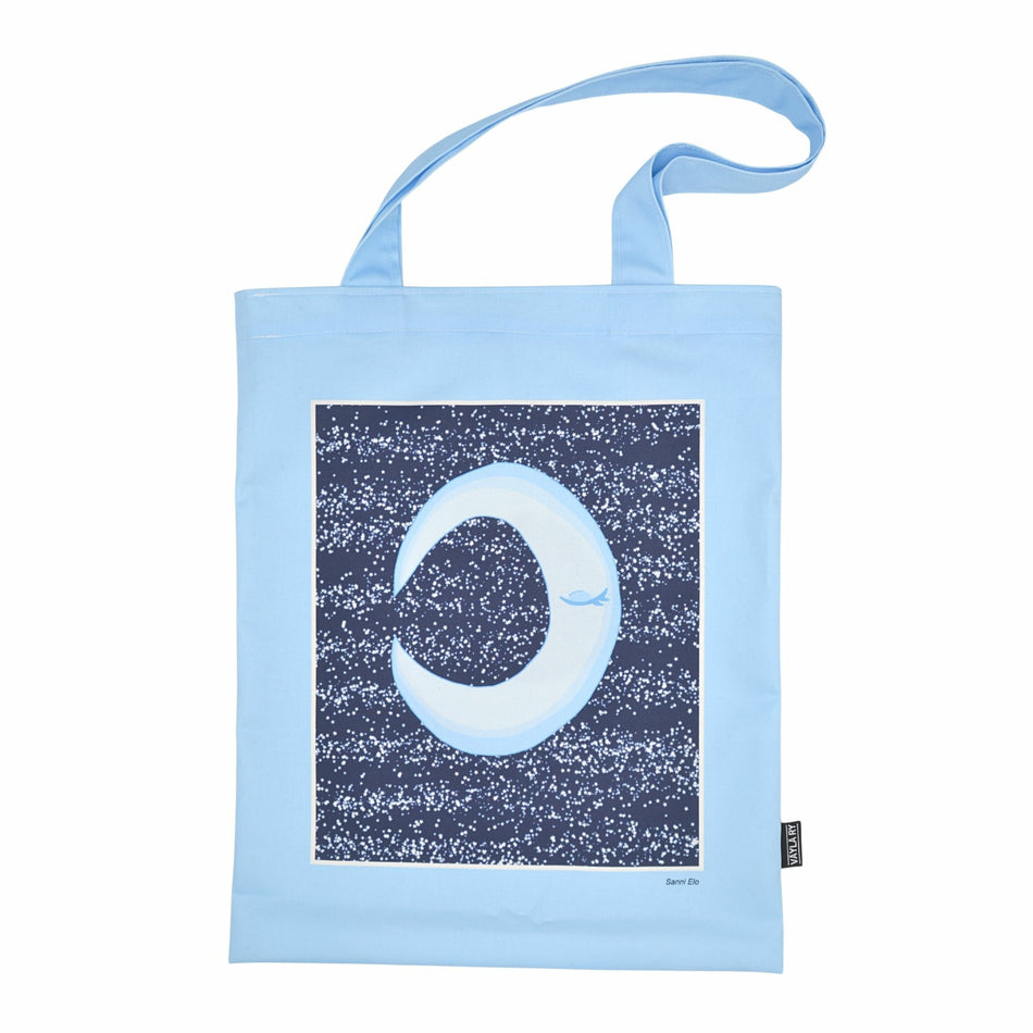 Valokuva tuotteesta Kangaskassi Moonclops, Väylä ry, kuuluu tuoteryhmään Laukut kukkarot.