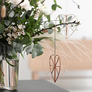 Sydän Valona puu 8 cm