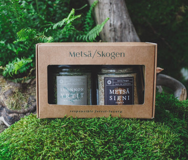 Lahjapakkaus Metsäsienisuola & yrttimauste Metsä/Skogen
