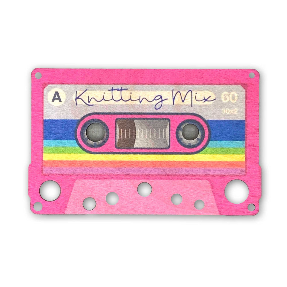 Valokuva tuotteesta Puikkomitta Kasetti pinkki, kuuluu tuoteryhmään Käsityötarvikkeet.