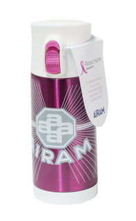 Teräsmuki 0,35L Roosa nauha Klassikko