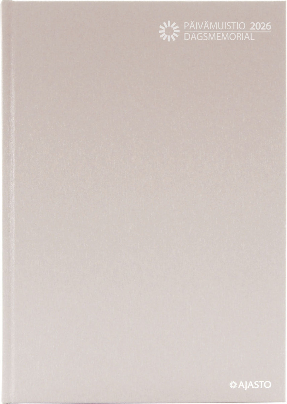 Valokuva tuotteesta Päivämuistio/Dagsmemorial, sidottu, vaalea roosa 2026, kuuluu tuoteryhmään Tasku- ja pöytäkalenterit.
