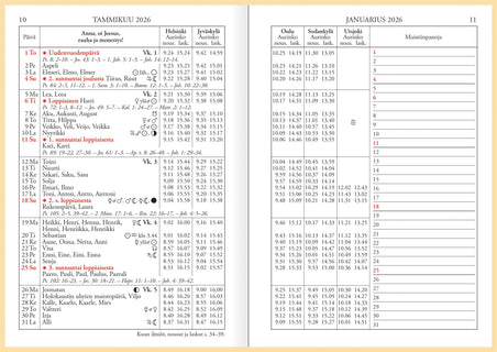 Yliopiston almanakka A6 2026