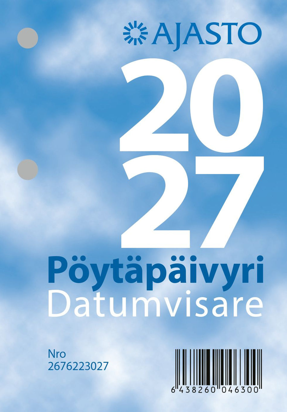 Valokuva tuotteesta Pöytäpäivyri/Datumvisare 2027, kuuluu tuoteryhmään Tasku- ja pöytäkalenterit.