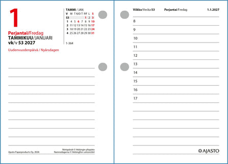Pöytäpäivyri/Datumvisare 2027