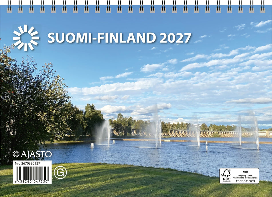 Valokuva tuotteesta Suomi A5 2027, kuuluu tuoteryhmään Seinäkalenterit.