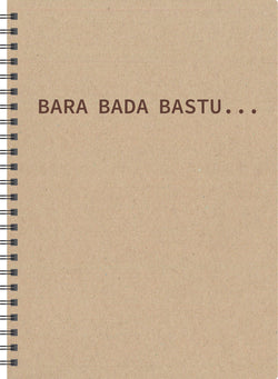Muistikirja A5 bada bastu, ruskea