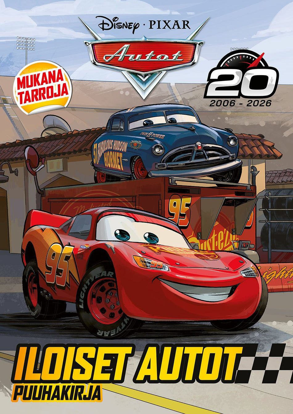 Valokuva kirjasta  Disney Autot Iloiset Autot puuhakirja, kuuluu tuoteryhmään Väritys-puuhakirjat.