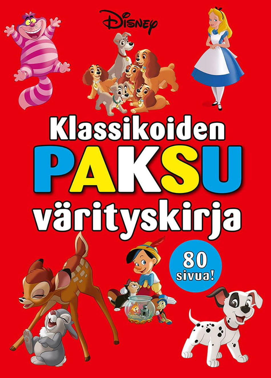 Valokuva kirjasta  Disney Klassikoiden paksu värityskirja, kuuluu tuoteryhmään Väritys-puuhakirjat.