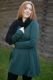 Kaulahuivi PaaPii merinovilla musta