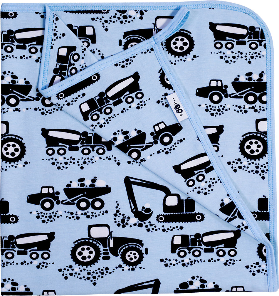 Valokuva tuotteesta Vauvan peitto PaaPii Työkoneet, kuuluu tuoteryhmään Lahjatavarat.