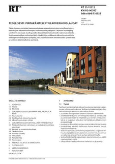 RT 21-11212, Teollisesti pintakäsitellyt ulkoverhouslaudat