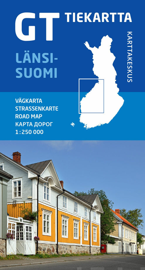 GT tiekartta Länsi-Suomi, 1:250 000