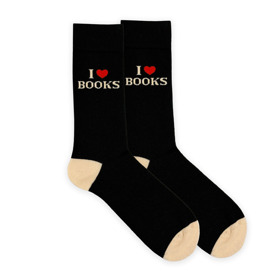 Valokuva tuotteesta Sukat The Book Club 36-40 I Love Books, musta, kuuluu tuoteryhmään Asut asusteet.
