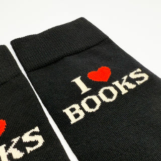 Sukat The Book Club 41-46 I Love Books, musta