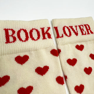 Sukat The Book Club 36-40 Book Lover, luonnonvalkoinen