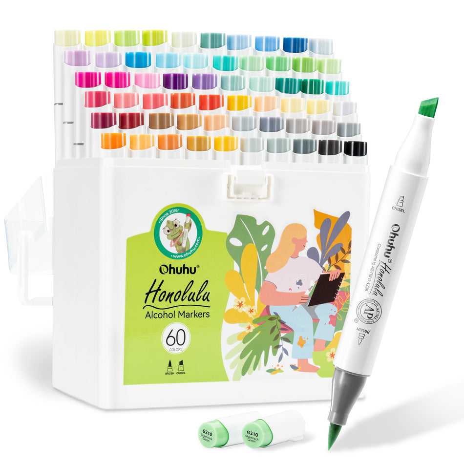 Valokuva tuotteesta Huopakynä 60 kpl kaksikärkinen Ohuhu, kuuluu tuoteryhmään Taidetarvikkeet.