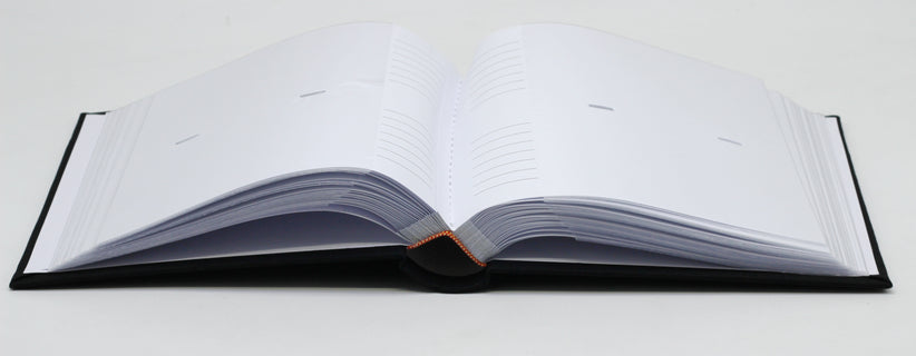 Valokuva-albumi kirjasidottu slip-in 200 kuvalle, kirjoitustila musta