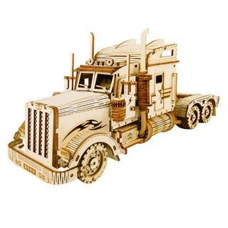 Koottava puinen pienoismalli Heavy Truck