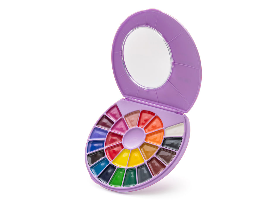 Valokuva tuotteesta Akvarellivärisetti 24 väriä HIMI Semi-moist Purple Edition, kuuluu tuoteryhmään Taidetarvikkeet.