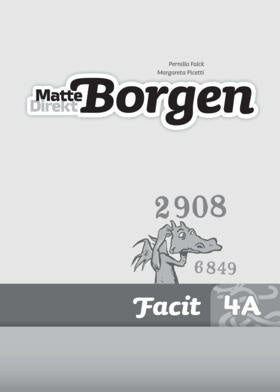 Valokuva kirjasta Margareta Picetti / Pernilla Falck Matte Direkt Borgen 4A Facit (5-pack), kuuluu tuoteryhmään Ruots lapset nuoret ja sarjakuvat.