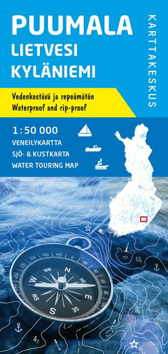 Puumala Lietvesi Kyläniemi veneilykartta 1:50 000