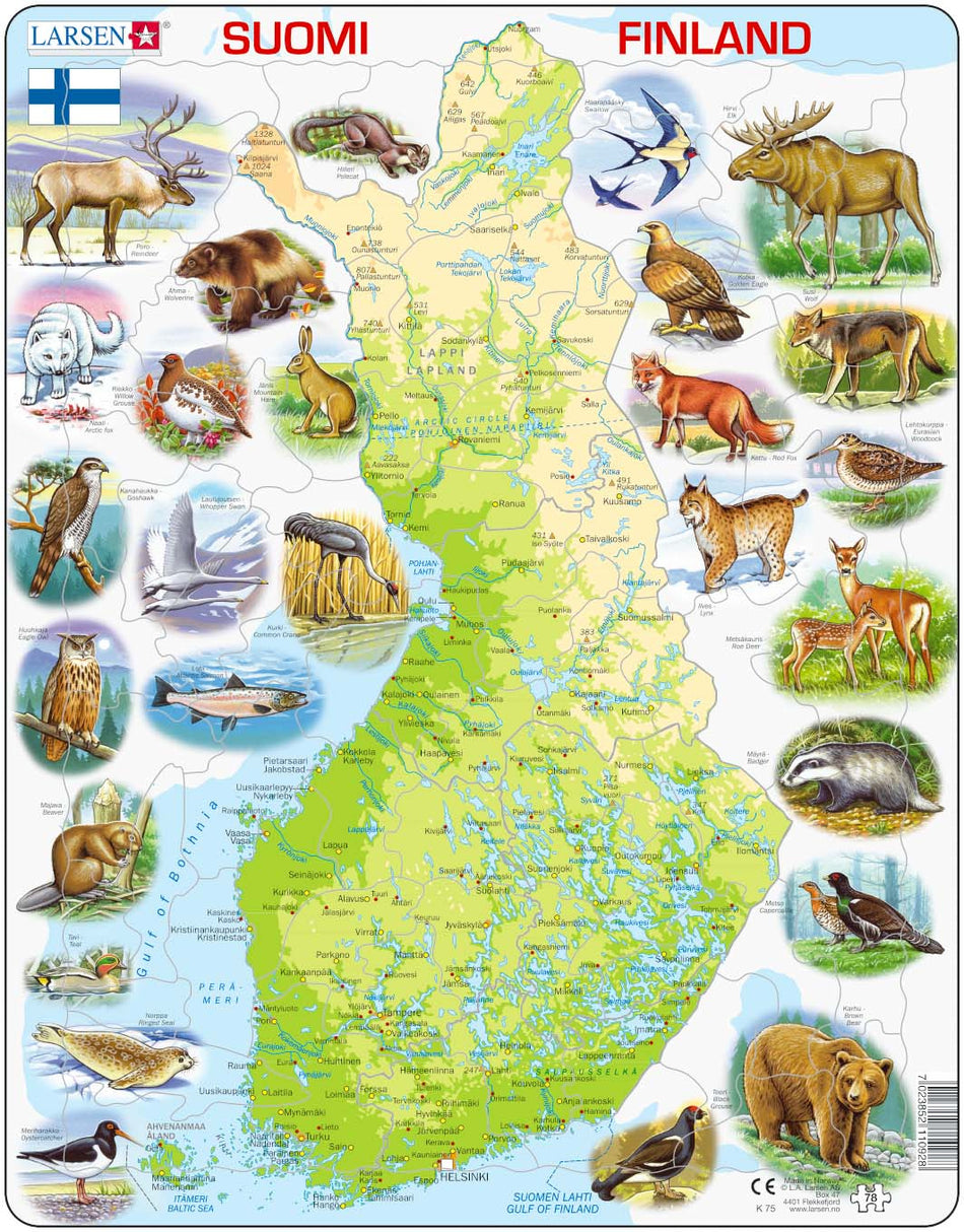 Palapeli Larsen Suomen Kartta Ja El imi Maxi Suomalainen palapeli-larsen-suomen-kartta-ja-el-imi-maxi-suomalainen