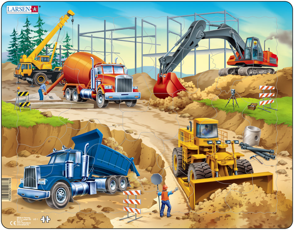 Valokuva tuotteesta Palapeli Larsen Työmaa Maxi, kuuluu tuoteryhmään Palapelit.