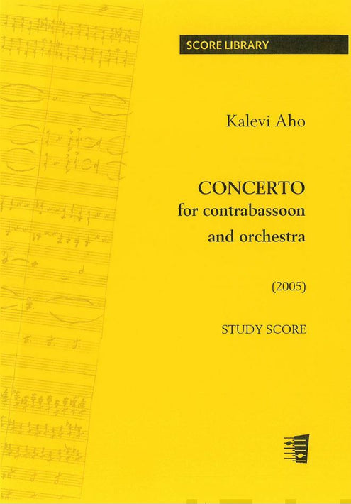 Contrabassoon Concerto - Study score