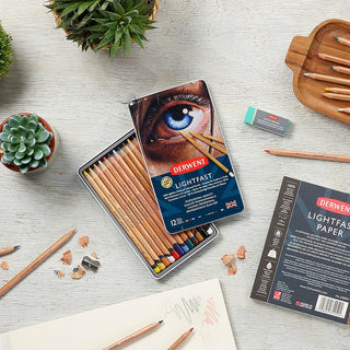 Värikynä 12 kpl Derwent Lightfast