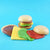 Tuotteen Stressilelu Squishy Burger pikkukuva 2