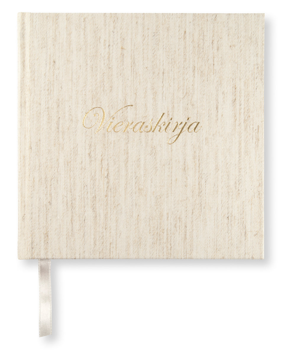 Valokuva tuotteesta Vieraskirja 18,5x18,5 cm Paperstyle natur, kuuluu tuoteryhmään Vieras- ja mökkikirjat.