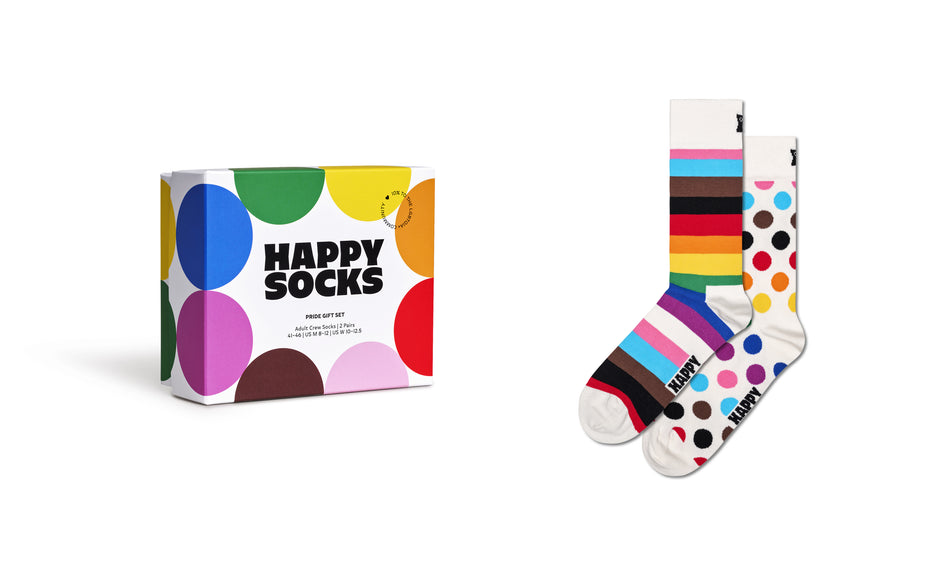 Valokuva tuotteesta Sukat Happy Socks 36-40 Pride Socks lahjapakkaus 2 paria, kuuluu tuoteryhmään Asut asusteet.