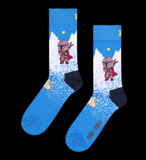 Sukat Happy Socks 36-40 Star Wars Grogu Holiday lahjapakkaus 6 paria