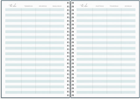 Life Planner To Do 2025-2026 (lukuvuosikalenteri)