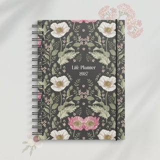 Life Planner Floral A6 2027